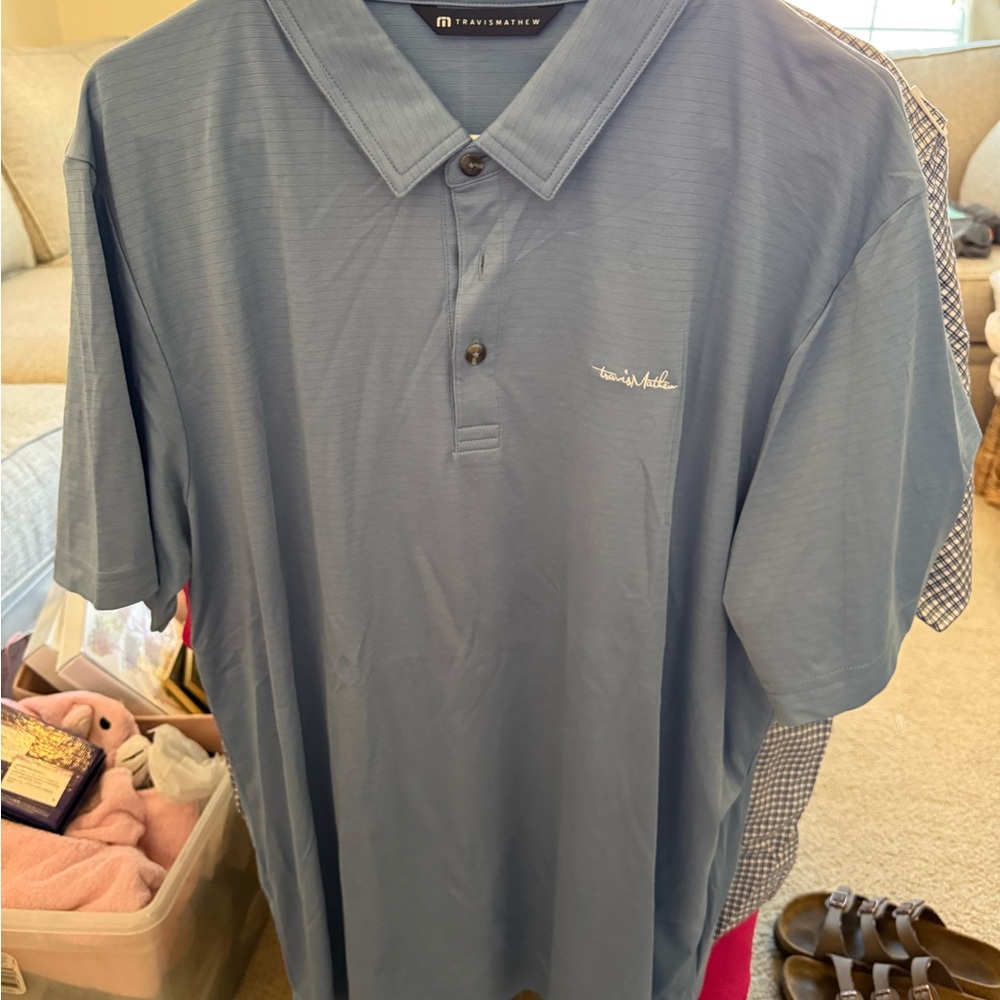 Travis Mathew Slate Polo Shirt